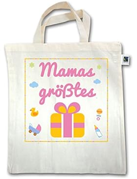 Zur Geburt - Mamas Geschenk Mädchen - Unisize - Natural - XT500 - Jutebeutel kurzer Henkel