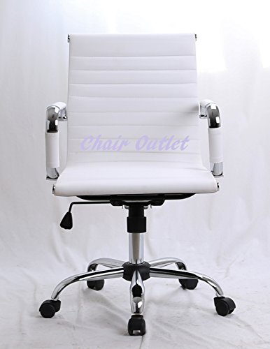 White Timeless Designer Contemporary Reception Meeting Office Management Chair