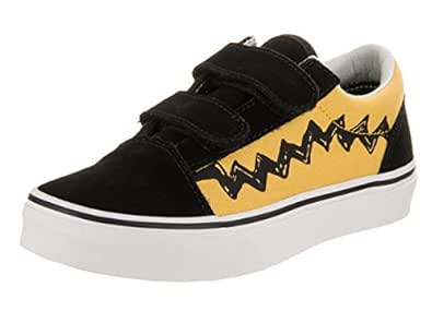 yellow and black charlie brown vans