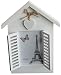 Produktbild Bilderrahmen Vintage-Design Haus mit Fensterläden und Herz lackiert ca. 18x24 cm für Fotos 8x12 cm