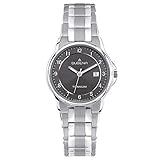 Dugena Damen Titan-Armbanduhr, Allergikerfreundlich, Quarzwerk, Gent, Silber/Anthrazit, 4460514