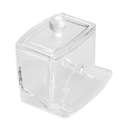 Tupferhalter - TOOGOO(R)Plexiglas Baumwolltupfer Q-Tip Speicher Halter Box Kosmetik Makeup Kasten