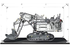 HYCH Vitrine Schaukasten Für Lego 42100 Liebherr Bagger R 9800 Display Case Acryl Schaukasten für Lego 42100 (Nicht Enthalten Building Modell) (2mm Dicke)