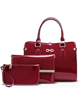 NICOLE&DORIS Elegant Stilvoll Damen Handtaschen Umhängetasche 3PCS Tasche Crossbody Bag Henkeltaschen Groß Schultertaschen PU