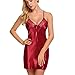 Produktbild Strung Mode Damen Sexy Dessous Große Größe Babydoll Spitze Silks Nachtwäsche G-String Set Unterwäsche Frauen Pyjamas Nachthemd Body Schlafanzug Underwear