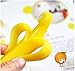 Edealing Environmentally Safe Baby Teether Teething Ring Banana Silicone Toothbrush