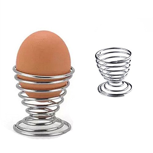 Preisvergleich Produktbild Eierbecher EIERBECHER Eier Feder Edelstahl Cup Frühstück Küche Spirale