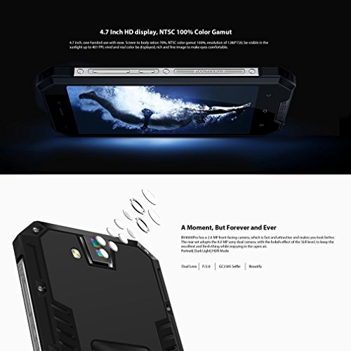 Telefonia Mobile Smartphone in offerte,Blackview BV4000pro IP68 Antipolvere Impermeabile 3G Dual SIM Quad Core 4.7'' HD Touchscreen IPS Android7.0 Smartphone,2GB RAM+16GB ROM,8MP/2MP,3680mAh