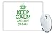 Produktbild Grün Keep Calm und Love Crook Mauspad TXT 0190
