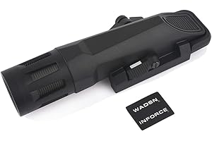 QIRUIMY WML Tactical Airsoft Torch Illuminator Storbe Constant and Momentary 3 Modes Long Version 500 Lumens Flashlight Scout Light for 20mm Picatinny Rail System (Black)