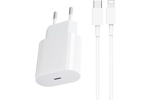 LIANSUM 25W USB C Rapide Chargeur avec 1.5M Câble Replacement pour i Phone 14,14 Pro, 14 Pro Max, 14 Plus, 13, 12, 11, XR, SE,X,XS, 8, i Pad Air, Pods, Type C Prise Mural Secteur Adaptateur Alimentation