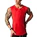 Produktbild OSYARD Herren Sommer T-Shirt, Men's Fitnessstudios Bodybuilding Tops Fitness Ärmelloses Muskelshirt Weste,Heißer Verkauf Freizeit Rundhals Solide Tank