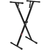 LASTVOICE KS-01D Portable Organ Stand Staged Organ Stand with Fixing Strap
