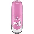 Essence Gel Nail Colour, Gel Polish, No. 47 Pink Ink, Pink, Express Result, Long-Lasting, Colour-Intense, Gely, Shiny, No Acetone, Vegan, Microplastic Particles Free (8 ml)