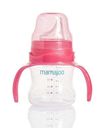 MamajooTraining Cup with Handle and Anti-Colic Valve System (150 ml, Pink)