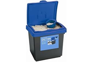 HOMION 30Ltr Rock Salt Storage Bin Grit Spreading Plastic Box Container with Scoop (1)