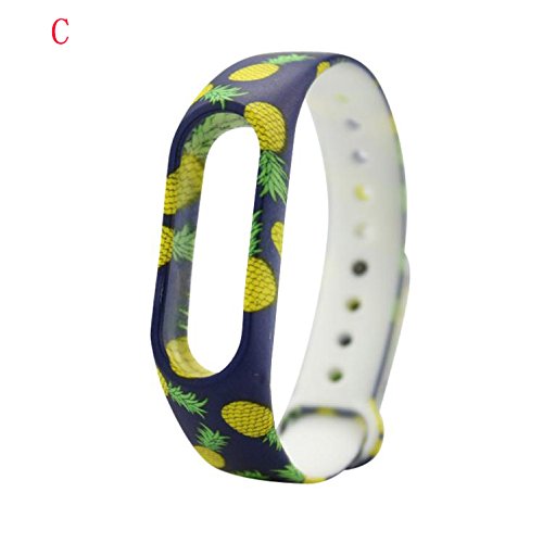 Gosuper Silicone Wrist Blet Strap Wristband Bracelet Accessories For Xiaomi Mi Band 2 Smart Watch Mi band