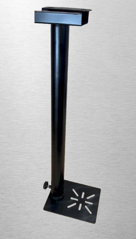 Audiovan Universal PTZ Camera Ceiling Mount CCTV Security Mounting Bracket Indoor Outdoor Extendable CCTV Compatible (Black, 3FEET)