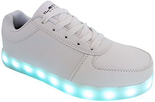 LED Shoes (White, (Men's 7.5) (Women's 6.5))