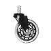 Produktbild Godagoda Lenkrollen Hartbodenrollen Drehstuhlrollen Schwenkbare Bürostuhlrollen PU Transparent Caster Wheels Schreibtisch Stuhl Möbel Bürostuhl 1/4/5-tlg 75mmx99mm