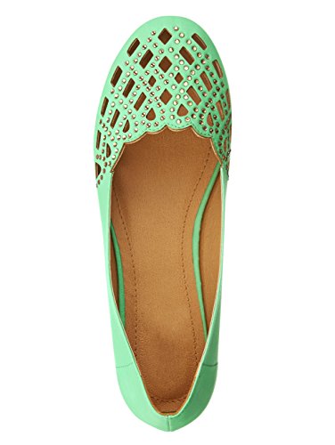 Damen Ballerina mit dekorativer Ziersteinapplikation by Liva Loop - 2