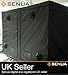 Produktbild Senua Growzelt Growbox Growschrank Gewächszelt Zuchtschrank mit Hydro Shoot Lichtdicht und wasserdicht für Homegrowing, Indoor Pflanzenzucht, Ganzjährige Pflanze, schwarz (240x120x200cm)