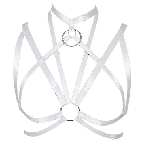 Body Harness Strap Tops Cupless Bra Bra Women Plus Size Lingerie Garter Belt Goth Punk Rave Wear