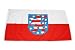 Produktbild Original Handycop® Flagge Fahne F92724 Thüringen Landesflagge mit Wappen Landesdienstflagge 90 x 150 cm - wetterfeste Qualität