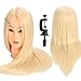 LuckyFine 90% 24'' Hair Salon Hairdressing Model Practice Training Head Mannequin With Clamp