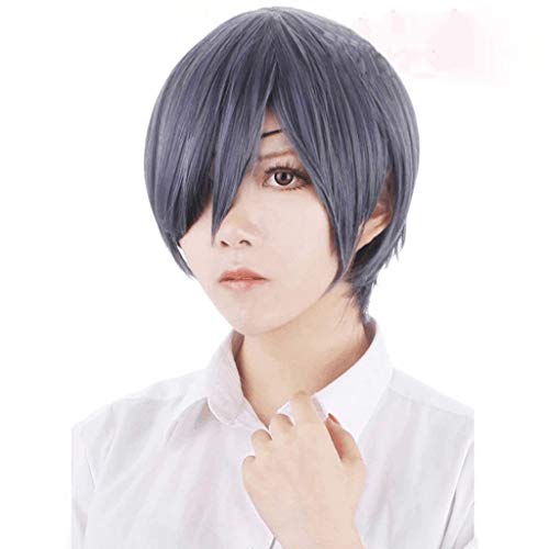 WJW-wig Peluca- Peluca Corta De Los Hombres, Peinado De Cosplay del Anime Peluca