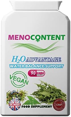 Menopause Water Retention Relief with Dandelion, Nettle, Juniper Berry. Herbal Diuretic Support for Puffiness and Swelling Relief. 90 capsules