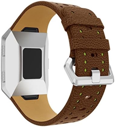 Watch Straps for Fitbit Ionic,VNEIRW Two-color Leather Replacement Wrist Watch Band Watchbands (I, Band Width:about 20MM)