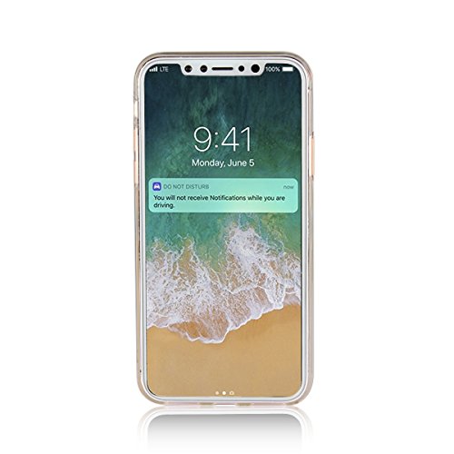 COVO   TPU Shining Anillo Funda Carcasa Case Cover Caso para iPhone 8 Blanco 