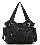  Scarleton Zipper Washed Shoulder Bag H147201 - Schwarz