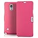 Produktbild Saxonia Samsung Galaxy Note 4 Hülle Flip Case Tasche Handyhülle mit Magnetverschluss, seitlich aufklappbar Pink