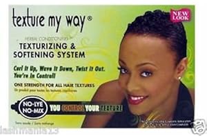 Texture My Way Système de traitement à base de plantes texturant et adoucissant sans lye, sans mélange