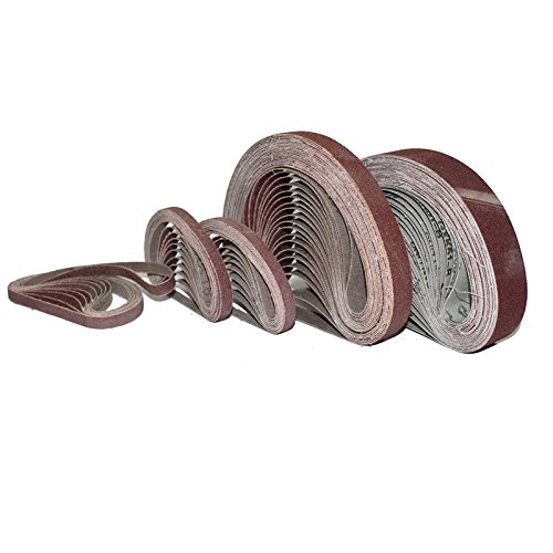 10 Schleifbänder für Bandschleifer Größe 100 x 620 mm Körnung P80