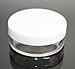 3x 20mL EMPTY PLASTIC JARS POTS with WHITE SCREW LIDS For Cosmetics/Powder/Mineral Make Up/Blusher/Foundation