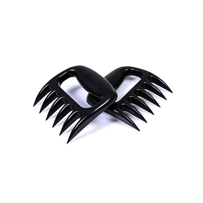 Set Von 2 Br Krallen Bbq Fleisch Handler Gabeln Pulled Pork Aktenvernichter Klauen Fr Carving Schnitzel Fleisch Schwarz