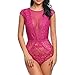 Price comparison product image Lialbert Lingerie Sexy lace Babydoll Nightwear Women Set Sleepwear Passion deep v g-String Hot Pink