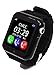 Produktbild Leydee Smart Watch Kinder Sicherheit Anti-Lost GPS Tracker Smartwatch Touchscreen mit Kamera Facebook Kinder SOS Notfall Baby Geschenke Uhr für Iphone & Android , black