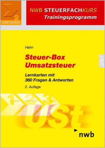 Steuer-Box Umsatzsteuer. Lernkarten mit 360 Fragen & Antworten (NWB Steuerfachkurs - Trainingsprogramm)