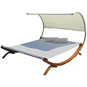 Amazon.de: XXL Sonnenliege Doppelliege Gartenliege Hängematte Doppel