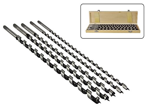 5 teiliges Set Schlangenbohrer 460 mm lang 8mm - 10mm - 12mm - 14mm - 16mm