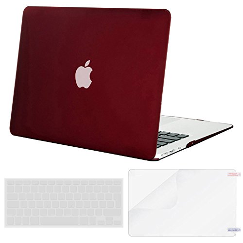 MOSISO MacBook Air 13 H  lle  Plastik Hartschale Schutzh  lle Snap Case mit Tastaturschutz TPU Clear Tastaturfolie mit Screen Protector f  r MacBook A