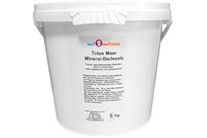 well2wellness Sel de bain 5 kg 100% naturel, de Mer Morte Jordanie