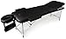 Produktbild MASSAGELIEGE TISCH BANK LEDER GEPOLSTERT VERSTELLBAR MIT TRAGETASCHE SCHWARZ