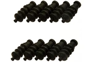 ZUOLAN XUNJIAJIE Lot de 10 Soufflets Pliants Fourche Fourche Soufflet Protection en Caoutchouc pour RC Bateaux Modèles de Navires