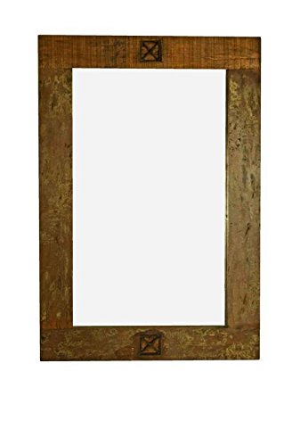 Massivholz massiv Möbel Holz Spiegel 120×80 lackiert Altholz massiv Möbel Spirit #04 - 2