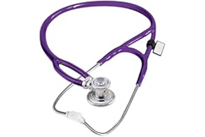 MDF INSTRUMENTS MDF® Sprague-X przeprojektowany stetoskop Rappaport Sprague z dorosłym, pediatrią i wymienną piersią dla niemowląt - bezpłatne części na całe życie i dożywotnia gwarancja - fioletowy (MDF767X-08)